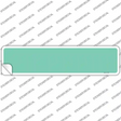Mint Solid Blank Novelty Narrow Sticker Decal