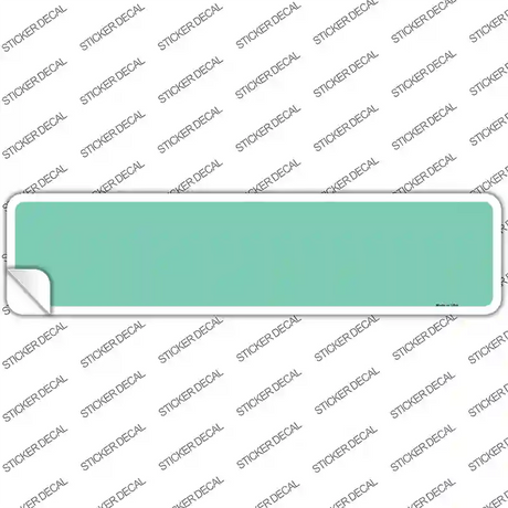 Mint Solid Blank Novelty Narrow Sticker Decal