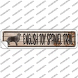 English Toy Spaniel Trail Novelty Narrow Sticker Decal