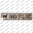 Finnish Spitz Trail Novelty Narrow Sticker Decal