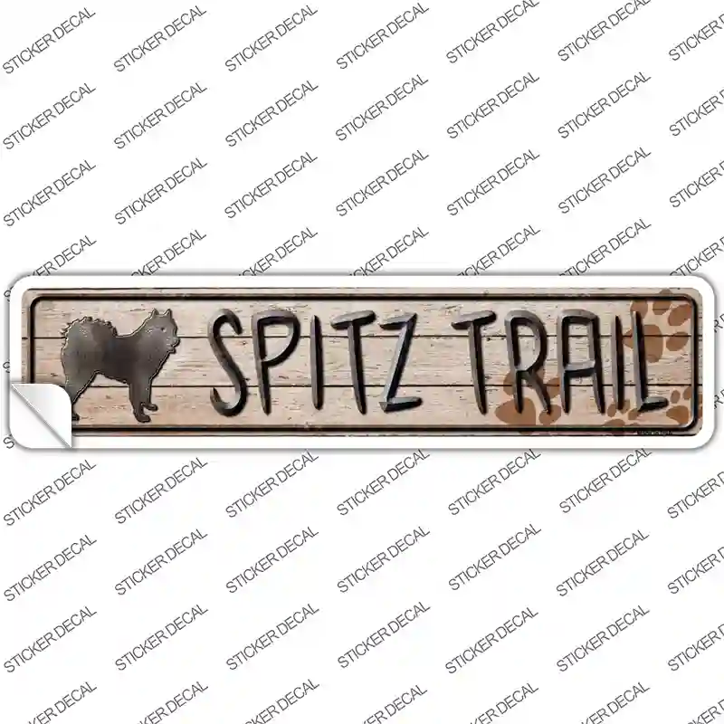 Spitz Trail Novelty Narrow Sticker Decal