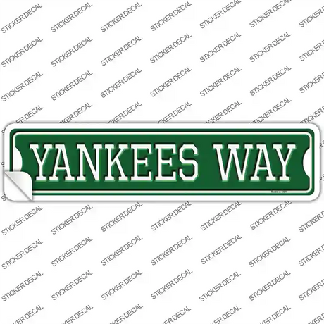 Yankees Way Novelty Narrow Sticker Decal