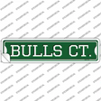 Bulls Ct Novelty Narrow Sticker Decal