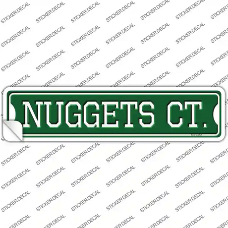 Nuggets Ct Novelty Narrow Sticker Decal