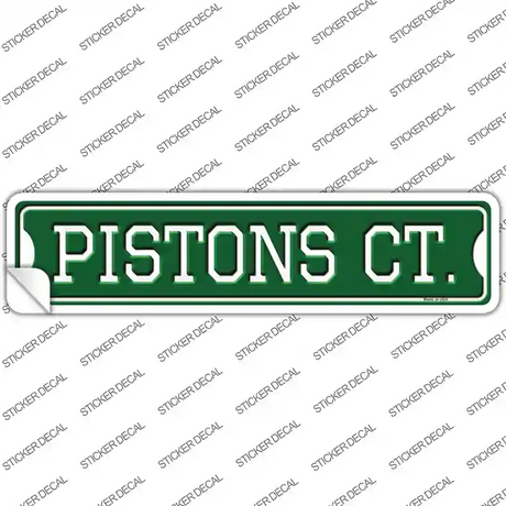 Pistons Ct Novelty Narrow Sticker Decal