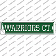 Warriors Ct Novelty Narrow Sticker Decal