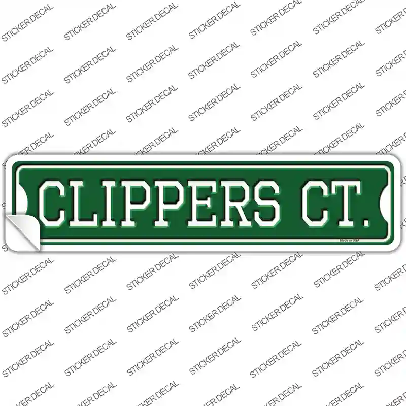 Clippers Ct Novelty Narrow Sticker Decal