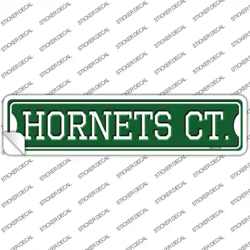 Hornets Ct Novelty Narrow Sticker Decal