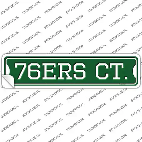 76ers Ct Novelty Narrow Sticker Decal