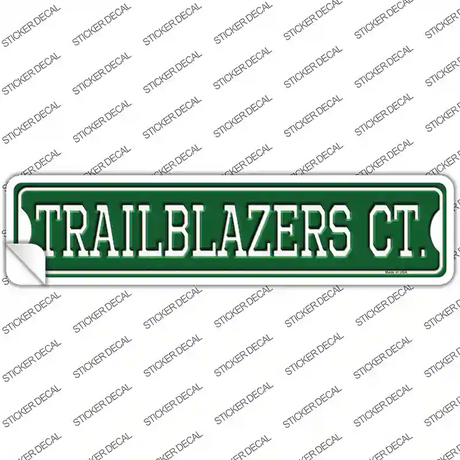 Trailblazers Ct Novelty Narrow Sticker Decal