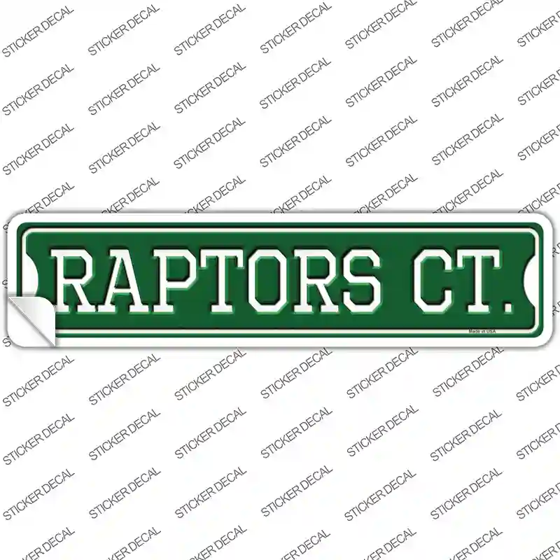 Raptors Ct Novelty Narrow Sticker Decal