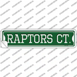Raptors Ct Novelty Narrow Sticker Decal