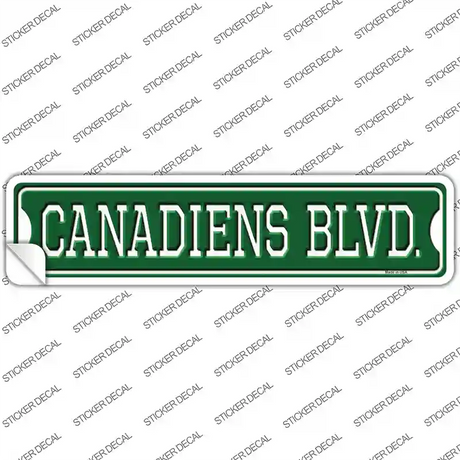 Canadiens Blvd Novelty Narrow Sticker Decal