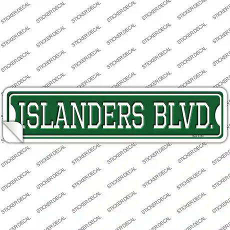 Islanders Blvd Novelty Narrow Sticker Decal