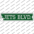 Jets Blvd Novelty Narrow Sticker Decal