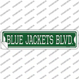 Blue Jackets Blvd Novelty Narrow Sticker Decal
