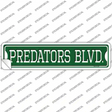 Predators Blvd Novelty Narrow Sticker Decal