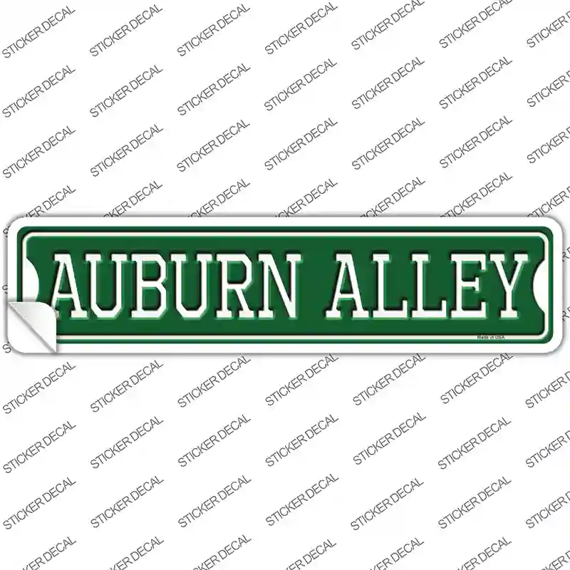 Auburn Alley Novelty Narrow Sticker Decal