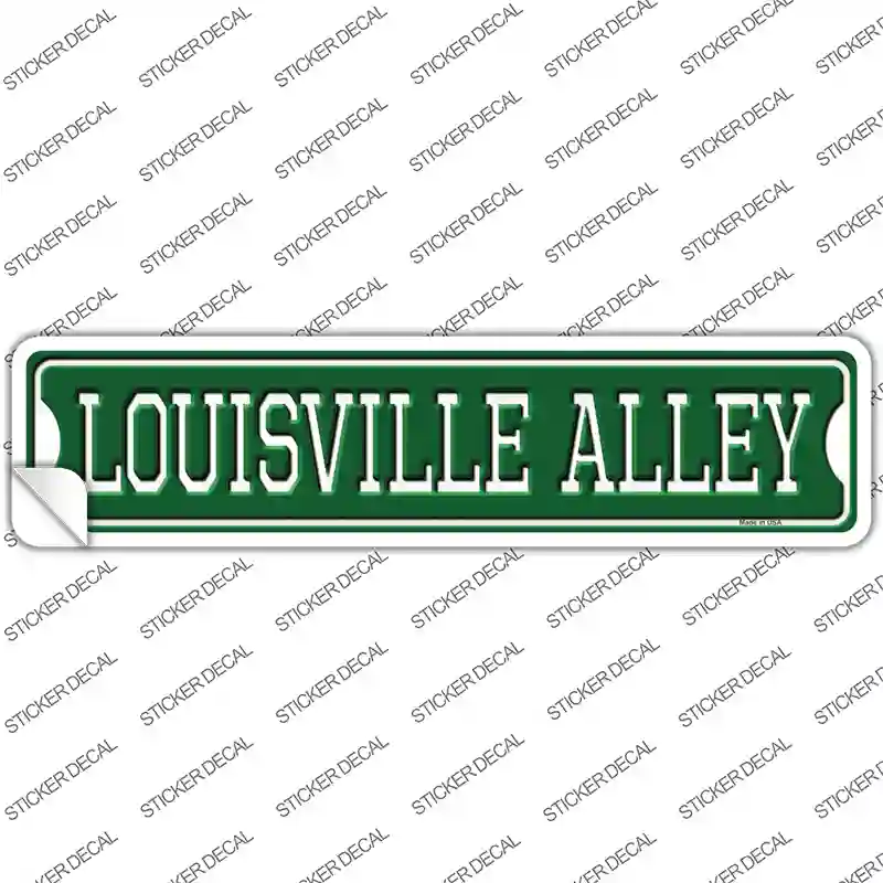 Louisville Alley Novelty Narrow Sticker Decal