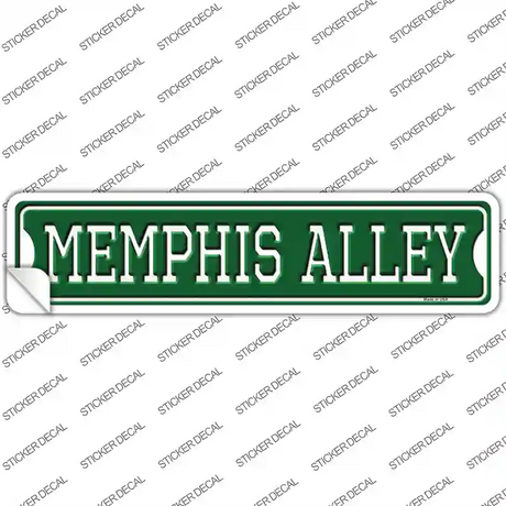 Memphis Alley Novelty Narrow Sticker Decal