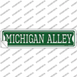 Michigan Alley Novelty Narrow Sticker Decal