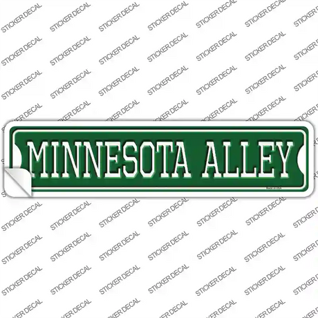 Minnesota Alley Novelty Narrow Sticker Decal