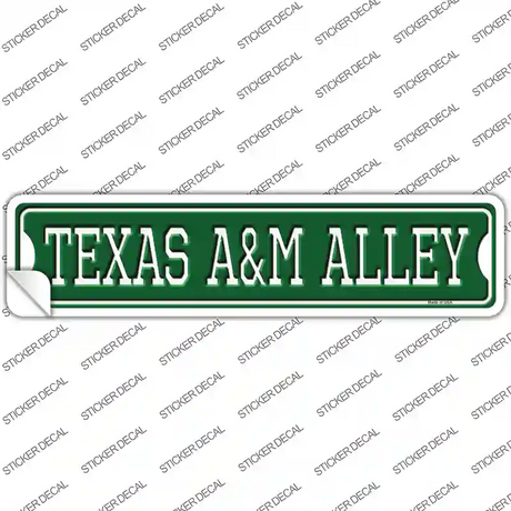 Texas A&M Alley Novelty Narrow Sticker Decal