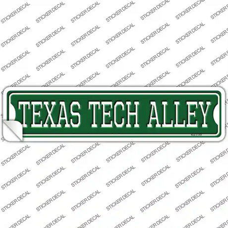 Texas Tech Alley Novelty Narrow Sticker Decal