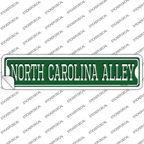 North Carolina Alley Novelty Narrow Sticker Decal