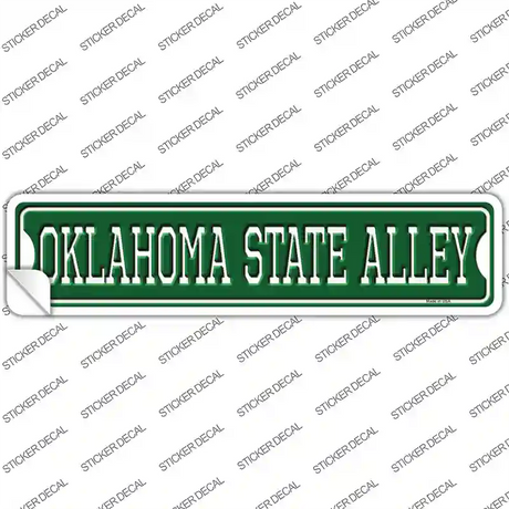 Oklahoma State Alley Novelty Narrow Sticker Decal