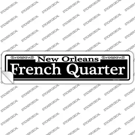 New Orleans French Quarter Novelty Narrow Sticker Decal