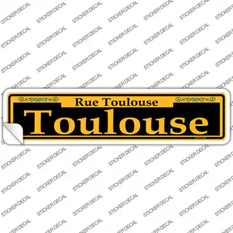 Toulouse Yellow Novelty Narrow Sticker Decal