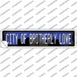 Philadelphia Pennsylvania City of Brotherly Love Novelty Narrow Sticker Decal