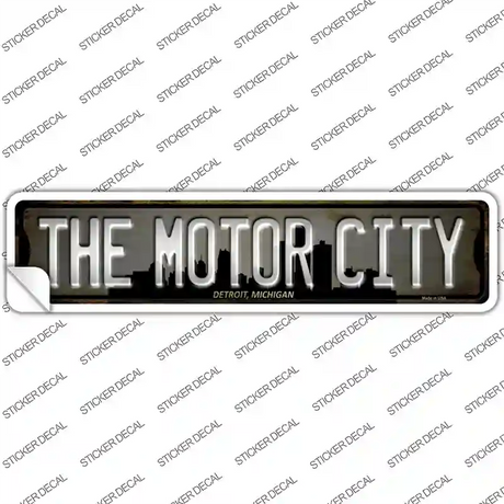 Detroit Michigan The Motor City Novelty Narrow Sticker Decal