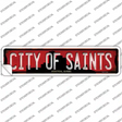 Montreal Quebec The City of Saints Novelty Narrow Sticker Decal