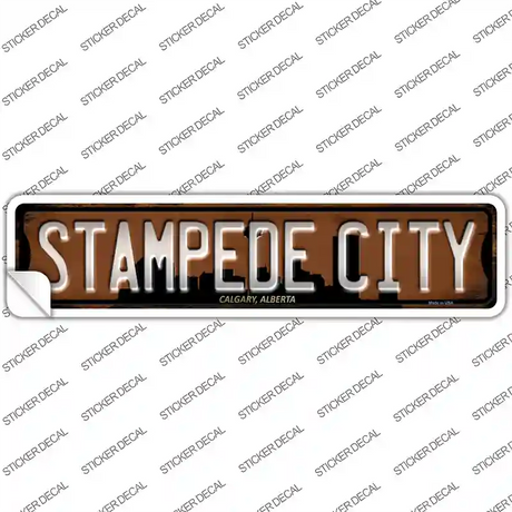 Calgary Alberta Stampede City Novelty Narrow Sticker Decal