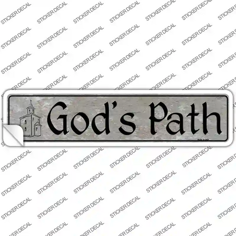 Gods Path Novelty Narrow Sticker Decal