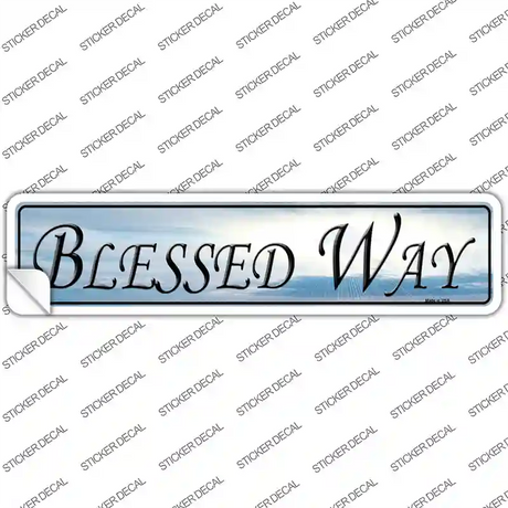 Blessed Way Novelty Narrow Sticker Decal