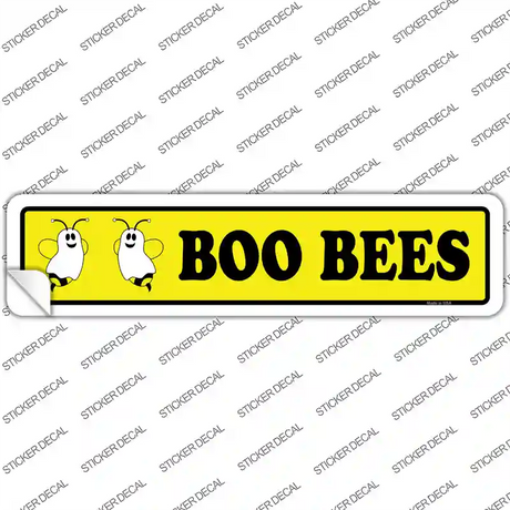 Boo Bees Novelty Narrow Sticker Decal