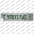 St Patricks Place Novelty Narrow Sticker Decal