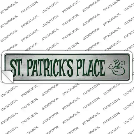 St Patricks Place Novelty Narrow Sticker Decal