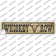 Whiskey Row Skull Novelty Narrow Sticker Decal