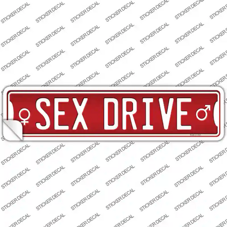 Sex Drive Novelty Narrow Sticker Decal