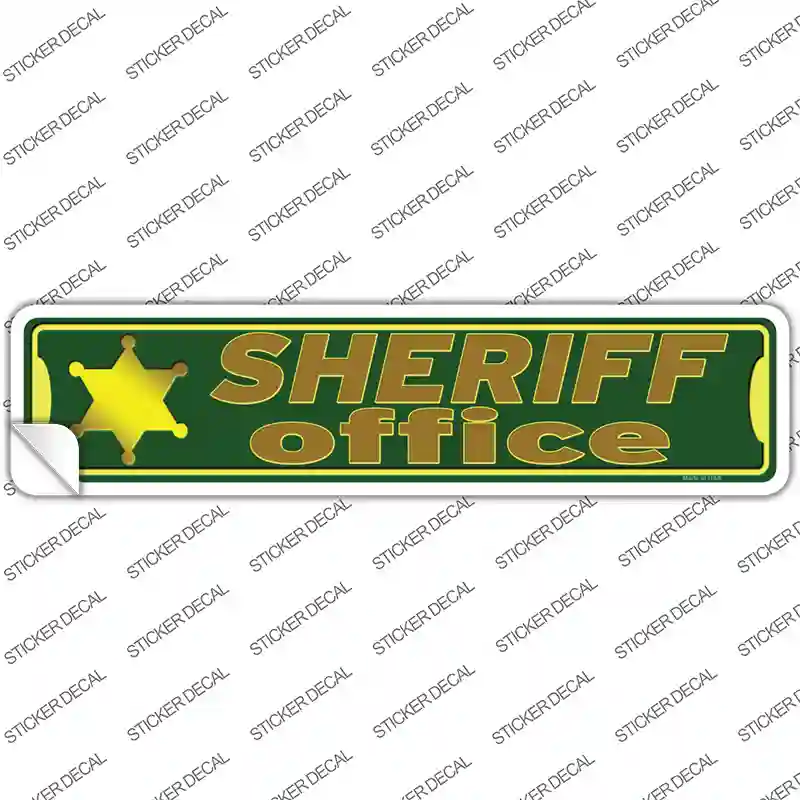 Sheriff Office Novelty Narrow Sticker Decal
