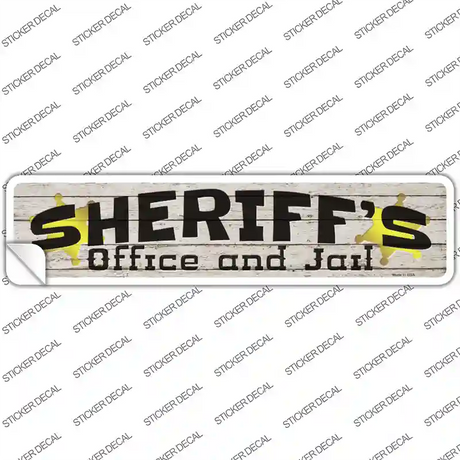 Sheriffs Office and Jail Novelty Narrow Sticker Decal