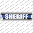 Sheriff Blue Line Novelty Narrow Sticker Decal