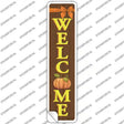 Welcome Pumpkin Novelty Narrow Sticker Decal