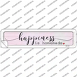 Happiness Homemade Novelty Narrow Sticker Decal
