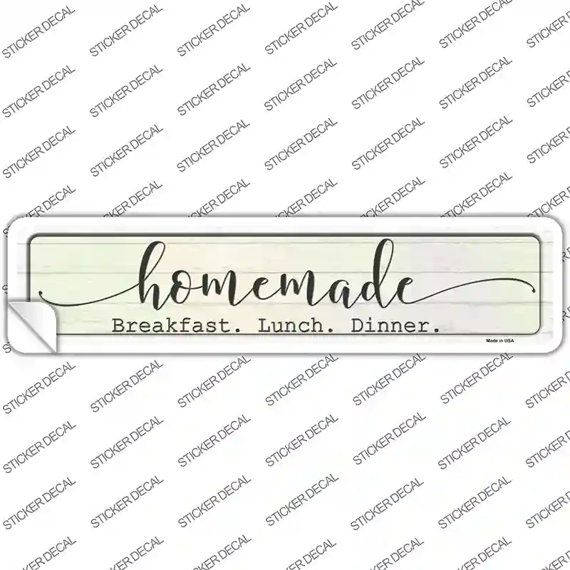 Homemade Food Novelty Narrow Sticker Decal