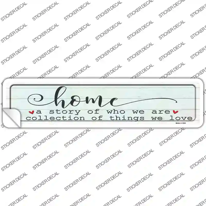Home Story and Collection Novelty Narrow Sticker Decal